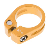 Maxbell Alloy SeatPost Clamp Fixed Screw Tube Bike Bicycle Seat Clip Gold 28.6mm