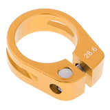 Maxbell Alloy SeatPost Clamp Fixed Screw Tube Bike Bicycle Seat Clip Gold 28.6mm
