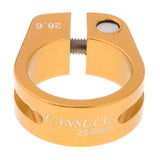 Maxbell Alloy SeatPost Clamp Fixed Screw Tube Bike Bicycle Seat Clip Gold 28.6mm