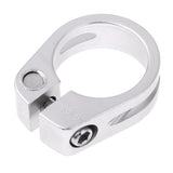 Maxbell Alloy SeatPost Clamp Fixed Screw Tube Bike Bicycle Seat Clip Silver 28.6mm