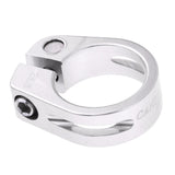Maxbell Alloy SeatPost Clamp Fixed Screw Tube Bike Bicycle Seat Clip Silver 28.6mm