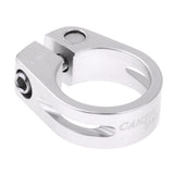 Maxbell Alloy SeatPost Clamp Fixed Screw Tube Bike Bicycle Seat Clip Silver 28.6mm