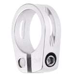 Maxbell Alloy SeatPost Clamp Fixed Screw Tube Bike Bicycle Seat Clip Silver 28.6mm