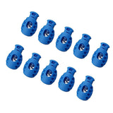 Maxbell 10pcs Bungee Cord Lock End Spring Stop Toggle Stoppers Blue