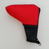 Maxbell Mesh Golf Headcovers Golf Club Putter Head Covers with Zipper Close  Red