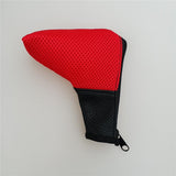 Maxbell Mesh Golf Headcovers Golf Club Putter Head Covers with Zipper Close  Red