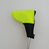 Maxbell Mesh Golf Headcovers Golf Club Putter Head Covers with Zipper Close  Yellow