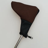 Maxbell Mesh Golf Headcovers Golf Club Putter Head Covers with Zipper Close  Brown