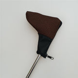 Maxbell Mesh Golf Headcovers Golf Club Putter Head Covers with Zipper Close  Brown