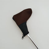 Maxbell Mesh Golf Headcovers Golf Club Putter Head Covers with Zipper Close  Brown