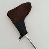 Maxbell Mesh Golf Headcovers Golf Club Putter Head Covers with Zipper Close  Brown