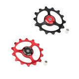 Maxbell Positive/Negative 14 Teeth Guide Wheel Rear Dial Wheel Guide Roller Black
