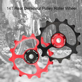 Maxbell Positive/Negative 14 Teeth Guide Wheel Rear Dial Wheel Guide Roller Black