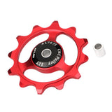 Maxbell 12T Bicycle Bike Bearing Jockey Wheel Pulley Roller Rear Derailleur Red