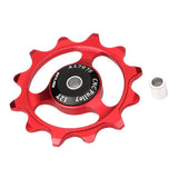 Maxbell 12T Bicycle Bike Bearing Jockey Wheel Pulley Roller Rear Derailleur Red