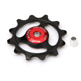 Maxbell 12T Bicycle Bike Bearing Jockey Wheel Pulley Roller Rear Derailleur Red