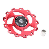 Maxbell MTB Road Bike Rear Dial Bearing Flywheel Hole Guide Wheel & Fixed Ring Red