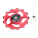 Maxbell MTB Road Bike Rear Dial Bearing Flywheel Hole Guide Wheel & Fixed Ring Red