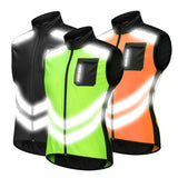 Maxbell Light Reflective Windproof Jacket Vest Night Running Reflective Suits XL