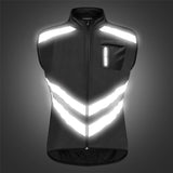Maxbell Windproof Sleeveless Cycling Vest Reflective Safety Vest for Running L