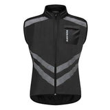 Maxbell Windproof Sleeveless Cycling Vest Reflective Safety Vest for Running M