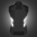 Maxbell Windproof Sleeveless Cycling Vest Reflective Safety Vest for Running M