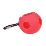 Maxbell Silicone Golf Ball Holder Carrier with Snap Clip Contains One Ball Red