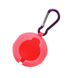 Maxbell Silicone Golf Ball Holder Carrier with Snap Clip Contains One Ball Red