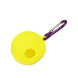 Maxbell Silicone Golf Ball Holder Carrier with Snap Clip Contains One Ball Yellow