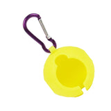 Maxbell Silicone Golf Ball Holder Carrier with Snap Clip Contains One Ball Yellow