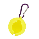 Maxbell Silicone Golf Ball Holder Carrier with Snap Clip Contains One Ball Yellow