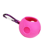 Maxbell Silicone Golf Ball Holder Carrier with Snap Clip Contains One Ball Purple