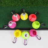 Maxbell Silicone Golf Ball Holder Carrier with Snap Clip Contains One Ball Purple