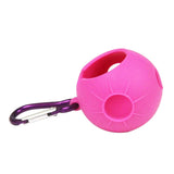 Maxbell Silicone Golf Ball Holder Carrier with Snap Clip Contains One Ball Purple