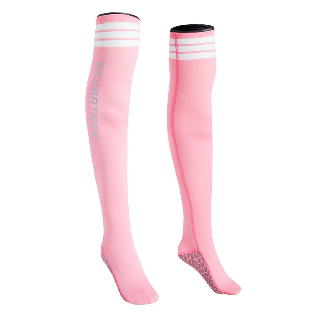 Maxbell Anti-slip Diving Socks Thermal Snorkeling Surfing Beach Stocking Pink L
