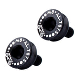 Maxbell 2 Pieces 7075 Aluminum Alloy Bike Bottom Bracket Waterproof Screws Black