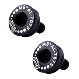 Maxbell 2 Pieces 7075 Aluminum Alloy Bike Bottom Bracket Waterproof Screws Black