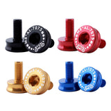 Maxbell 2 Pieces 7075 Aluminum Alloy Bike Bottom Bracket Waterproof Screws Black