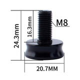 Maxbell 2 Pieces 7075 Aluminum Alloy Bike Bottom Bracket Waterproof Screws Black