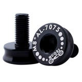 Maxbell 2 Pieces 7075 Aluminum Alloy Bike Bottom Bracket Waterproof Screws Black