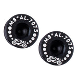 Maxbell 2 Pieces 7075 Aluminum Alloy Bike Bottom Bracket Waterproof Screws Black