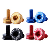 Maxbell 2 Pieces 7075 Aluminum Alloy Bike Bottom Bracket Waterproof Screws Black