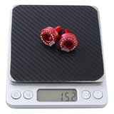 Maxbell 2 Pieces 7075 Aluminum Alloy Bike Bottom Bracket Waterproof Screws Red