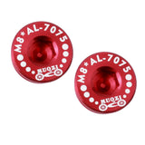 Maxbell 2 Pieces 7075 Aluminum Alloy Bike Bottom Bracket Waterproof Screws Red