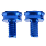 Maxbell 2 Pieces 7075 Aluminum Alloy Bike Bottom Bracket Waterproof Screws Blue