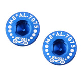 Maxbell 2 Pieces 7075 Aluminum Alloy Bike Bottom Bracket Waterproof Screws Blue