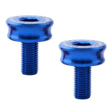 Maxbell 2 Pieces 7075 Aluminum Alloy Bike Bottom Bracket Waterproof Screws Blue