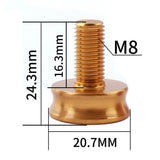 Maxbell 2 Pieces 7075 Aluminum Alloy Bike Bottom Bracket Waterproof Screws Golden