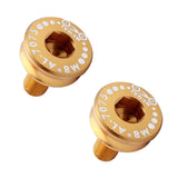 Maxbell 2 Pieces 7075 Aluminum Alloy Bike Bottom Bracket Waterproof Screws Golden
