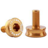 Maxbell 2 Pieces 7075 Aluminum Alloy Bike Bottom Bracket Waterproof Screws Golden